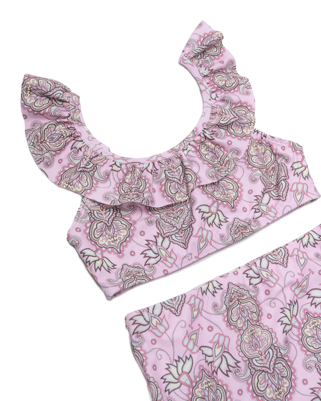 Ruffle Neckline Bikini – Olga Valentine Swimwear