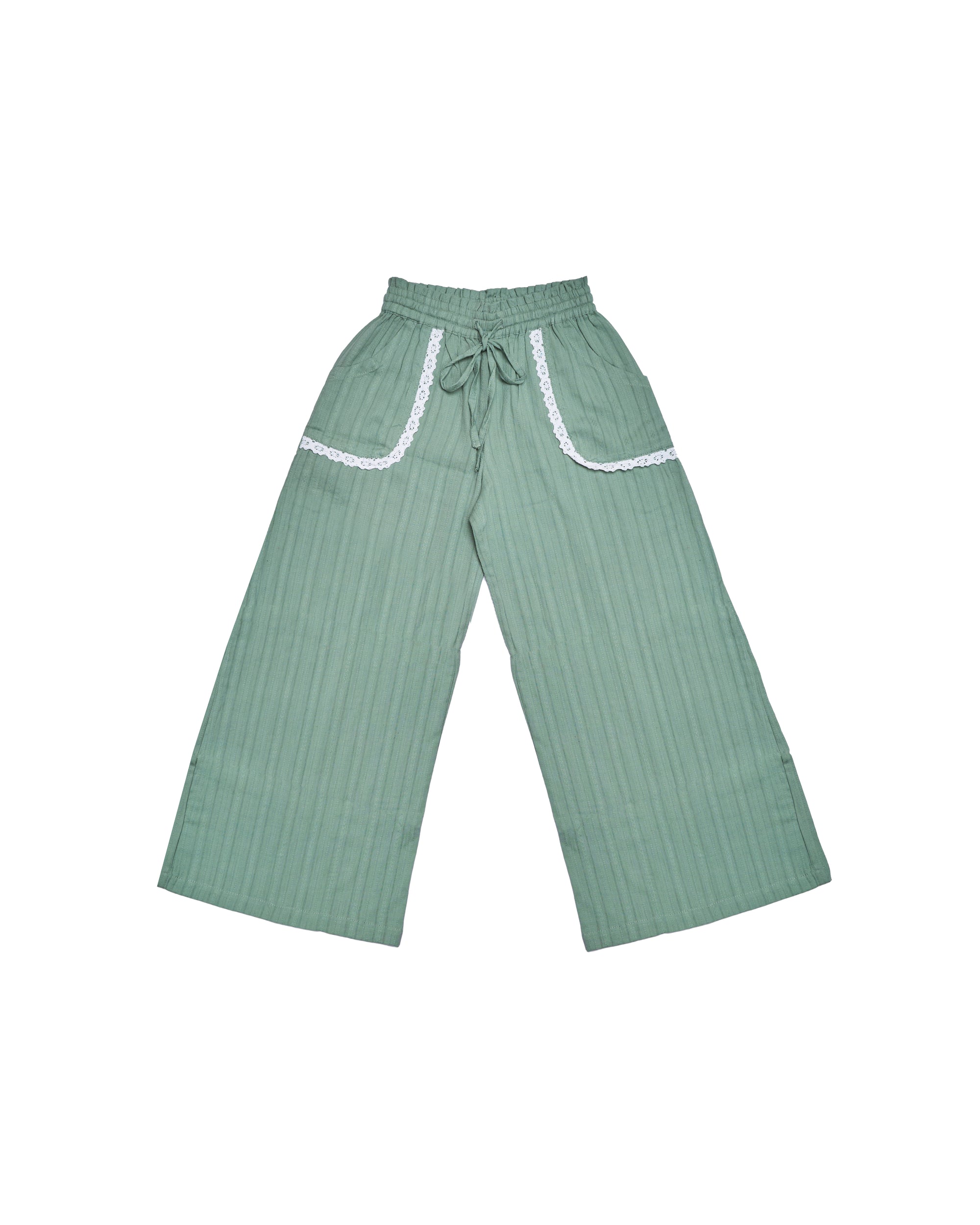 Wide Leg Pants (Sage Drift)