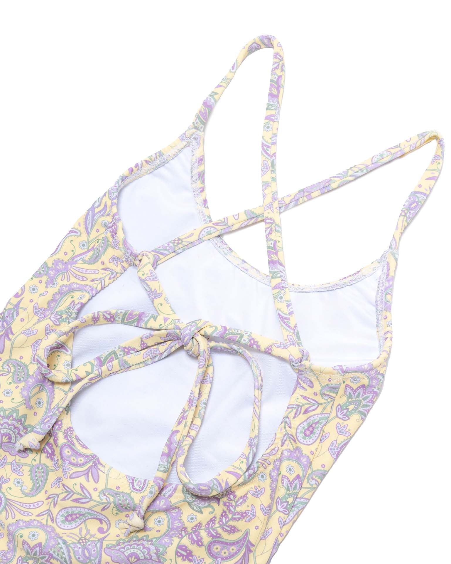 Tie Back One Piece Swimsuit