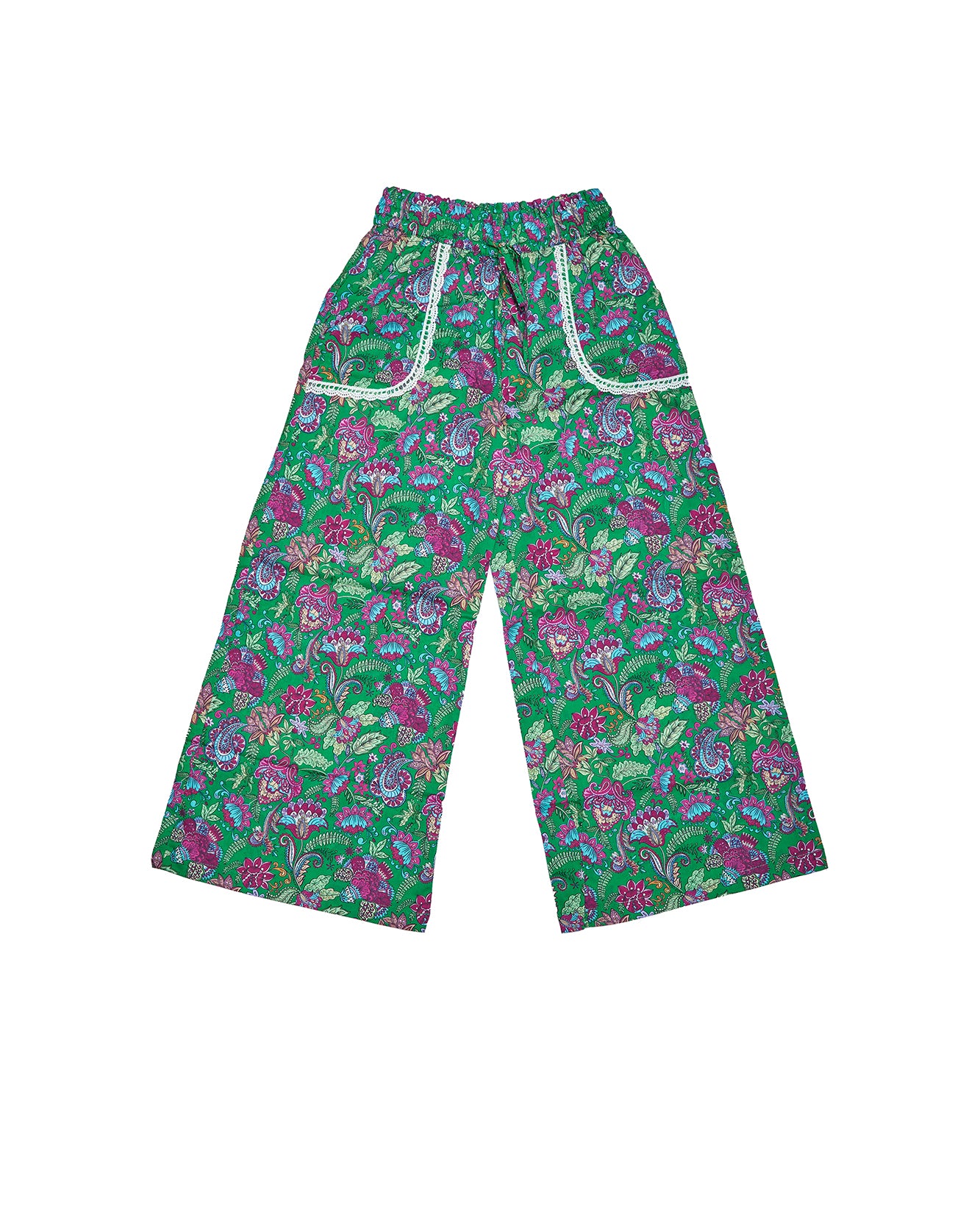 Wide Leg Pants (Leaf)