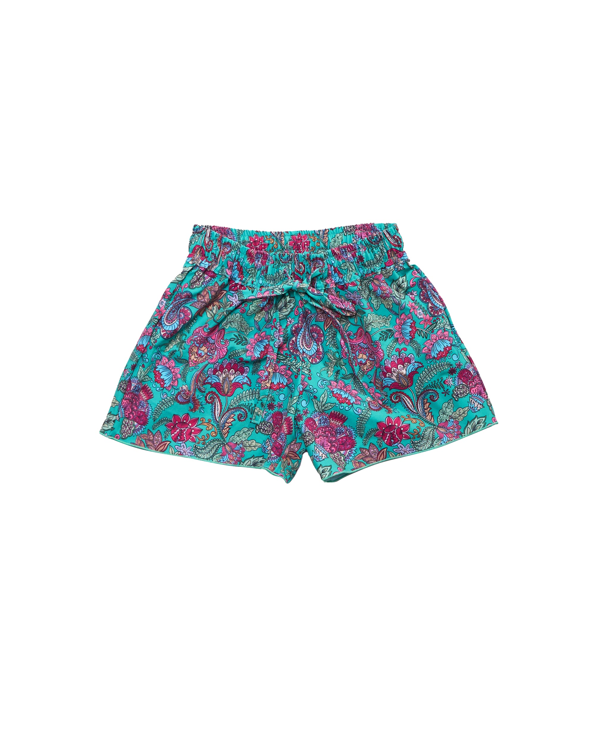 Girls Board Shorts / Tie (Leaf)