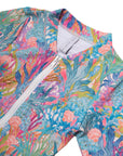 Girls Long Sleeve Zip One Piece - Hand beaded
