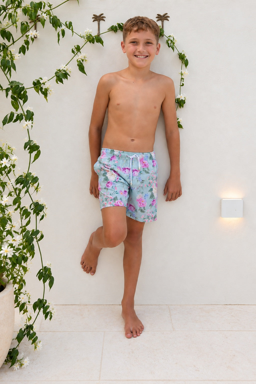 Boys Board Shorts – Celestine - Olga Valentine boys swimwear (image 1 of 7)