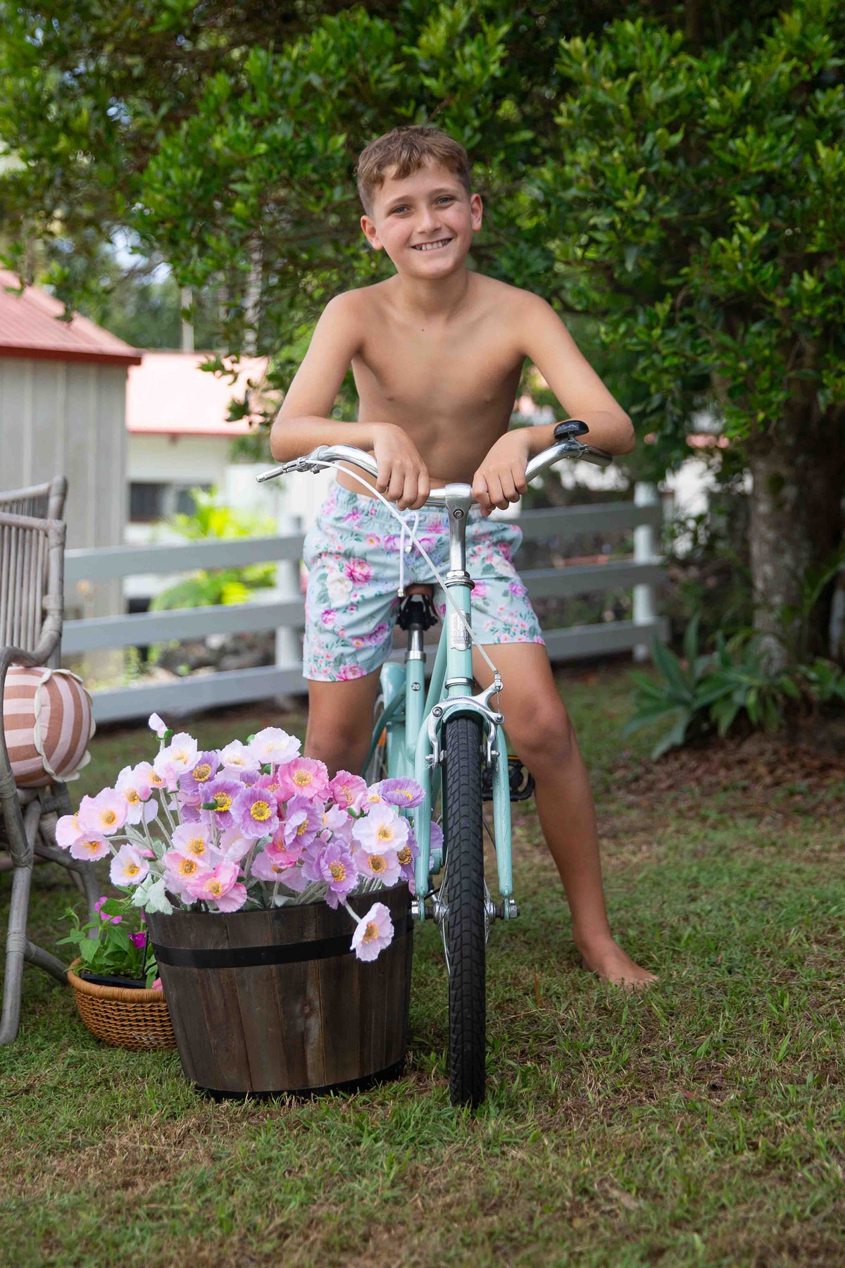 Boys Board Shorts – Celestine - Olga Valentine boys swimwear (image 2 of 7)
