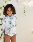 Girls 2 Piece Swim Set – Wild Palms - Olga Valentine girls swimwear (image 2 of 5)