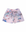 Girls’ Wild Palms board shorts with a fabric waist tie, front view.