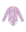 Girls Long Sleeve Zip One Piece in Violetta purple floral print, front view flat lay | Olga Valentine luxury girls swimwear