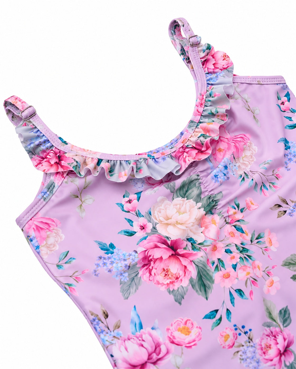 Girls One Piece Swimsuit – Tidewear – Violetta - Olga Valentine girls swimwear (image 4 of 5)