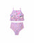 Girls Tankini Swimsuit – Violetta / Clarabelle – front view flat lay | Olga Valentine luxury girls swimwear