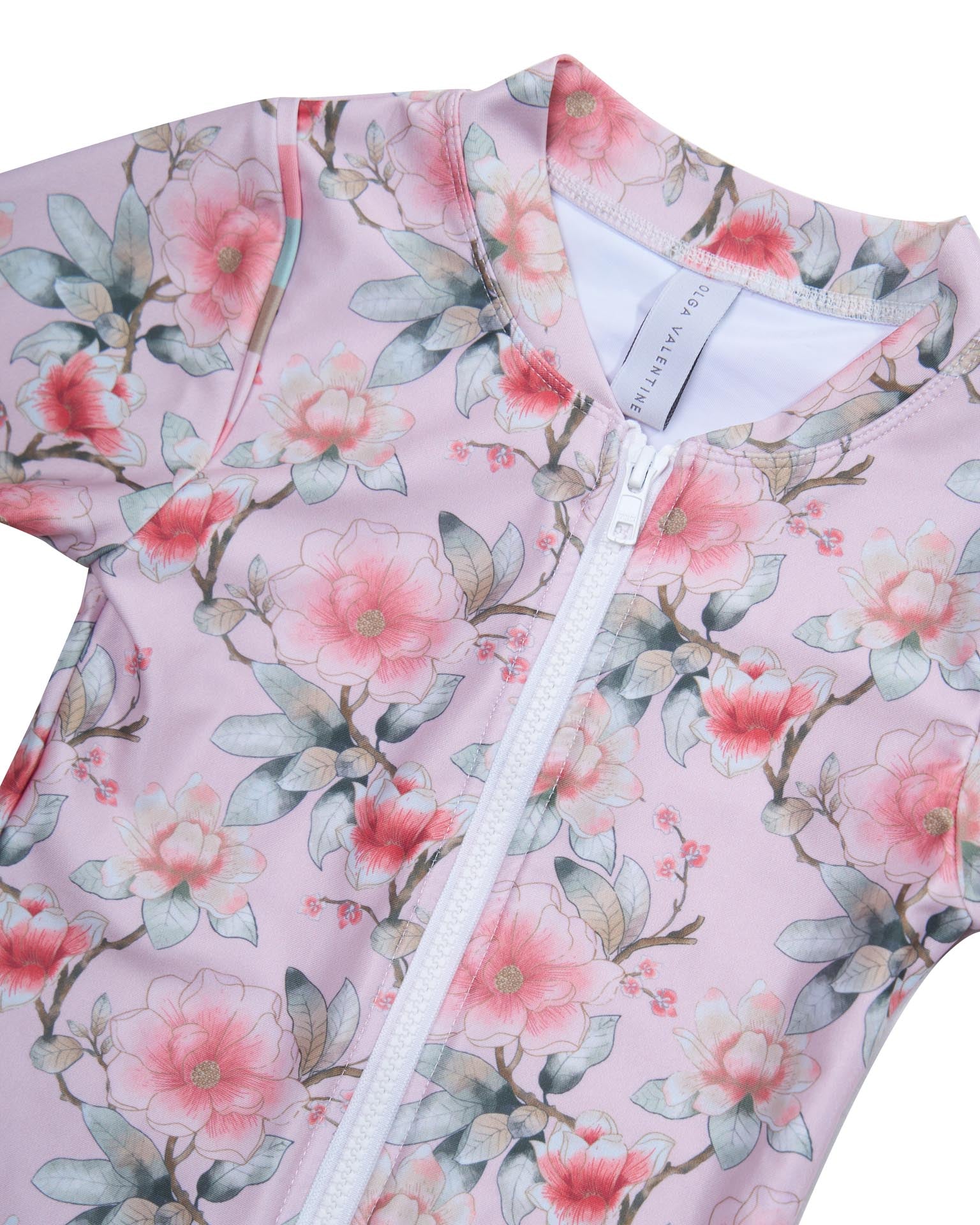 Long Sleeve Zip One Piece Swimsuit