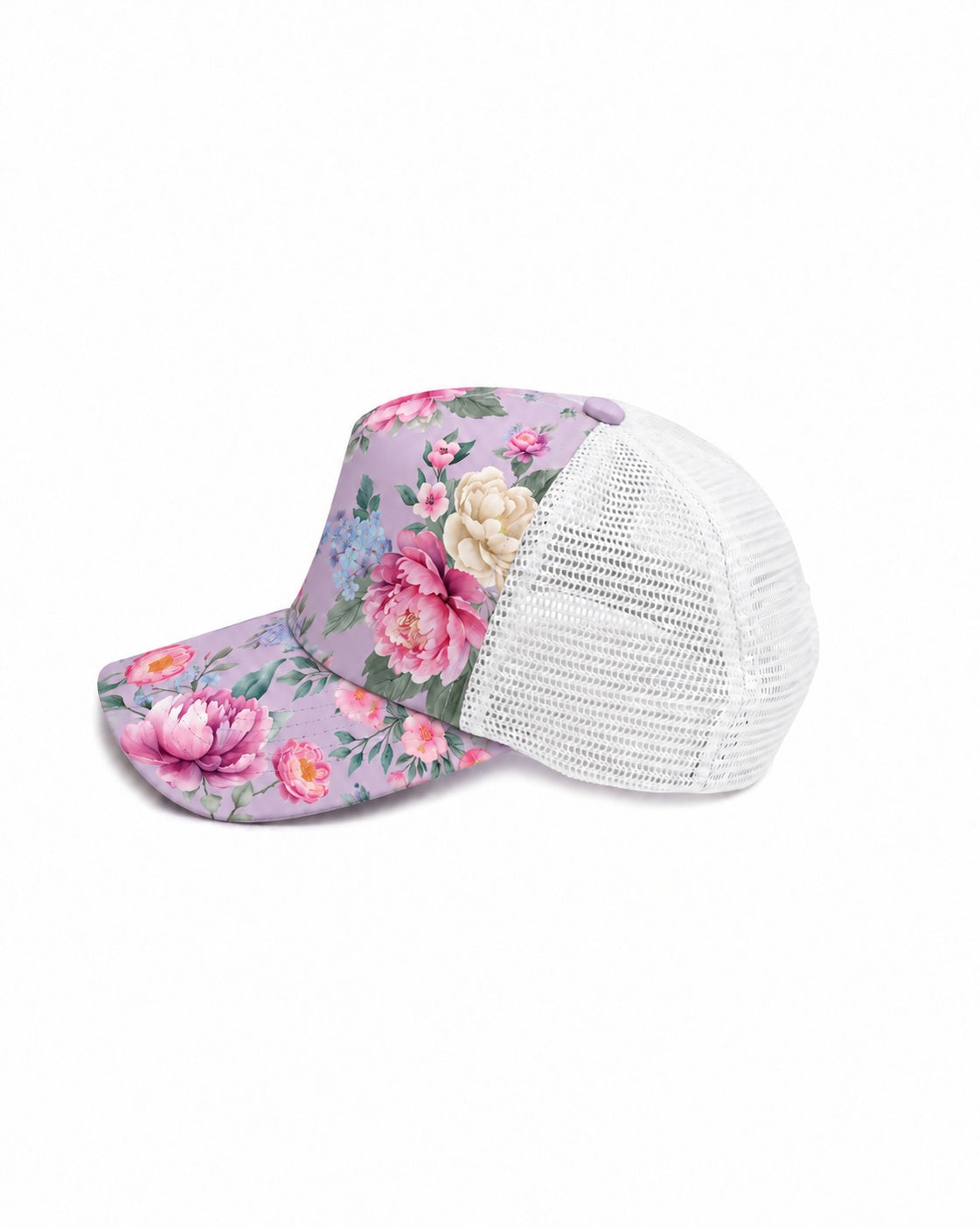 Mesh Trucker Cap - Violetta front view - Olga Valentine girls swimwear