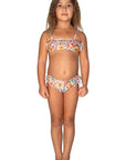 Peace, Love & Happiness Frilly Bikini (Harmony) - Front