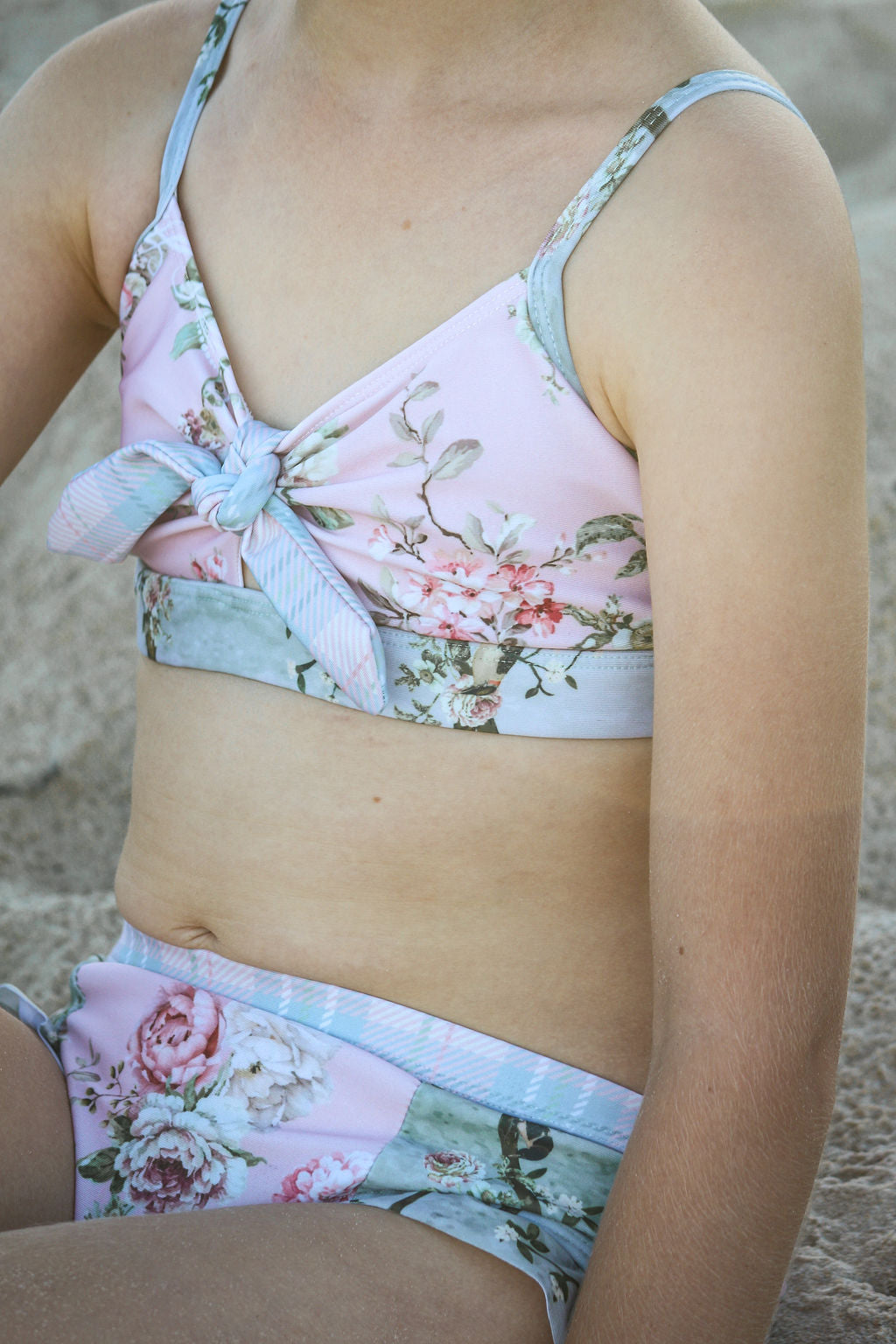 Girls Bikini Set - Floral Pink - Adore - Lifestyle 2