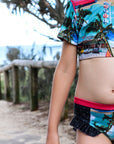 Girls Bikini Rash Set - Retro Cadillac - Lifestyle 6