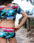 Girls Bikini Rash Set - Retro Cadillac - Lifestyle 7
