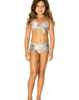 Girls Bikini Set - Floral Pink - Adore - Front 2