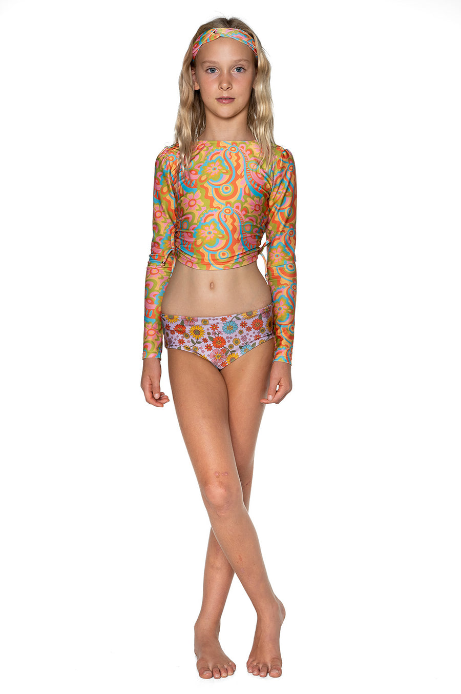 Peace, Love & Happiness Side Ties 2 Piece Set (Lilly)