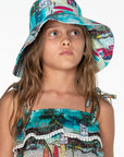 Girls Bucket Hat - Retro Cadillac - Lifestyle 1