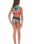 Girls Zip Surf Bikini - Retro Cadillac - Back