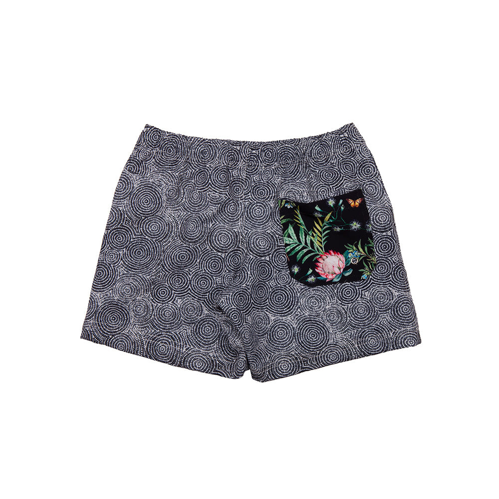 Waltzing Matilda Boys Board Shorts (Snake Dreaming)