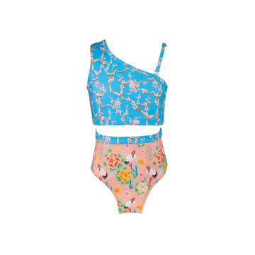 Xanadu One Shoulder Bikini Blossom Blue (Blossom Blue)