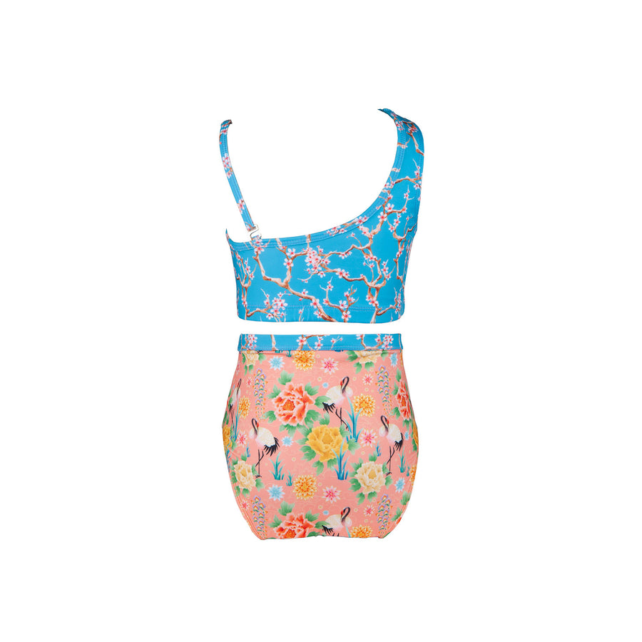 Xanadu One Shoulder Bikini Blossom Blue (Blossom Blue)