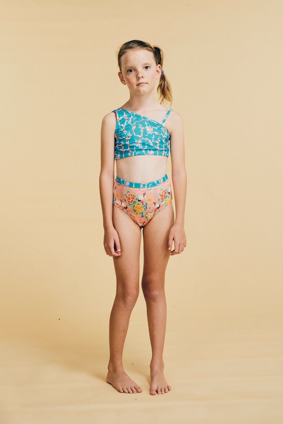 Xanadu One Shoulder Bikini Blossom Blue (Blossom Blue)