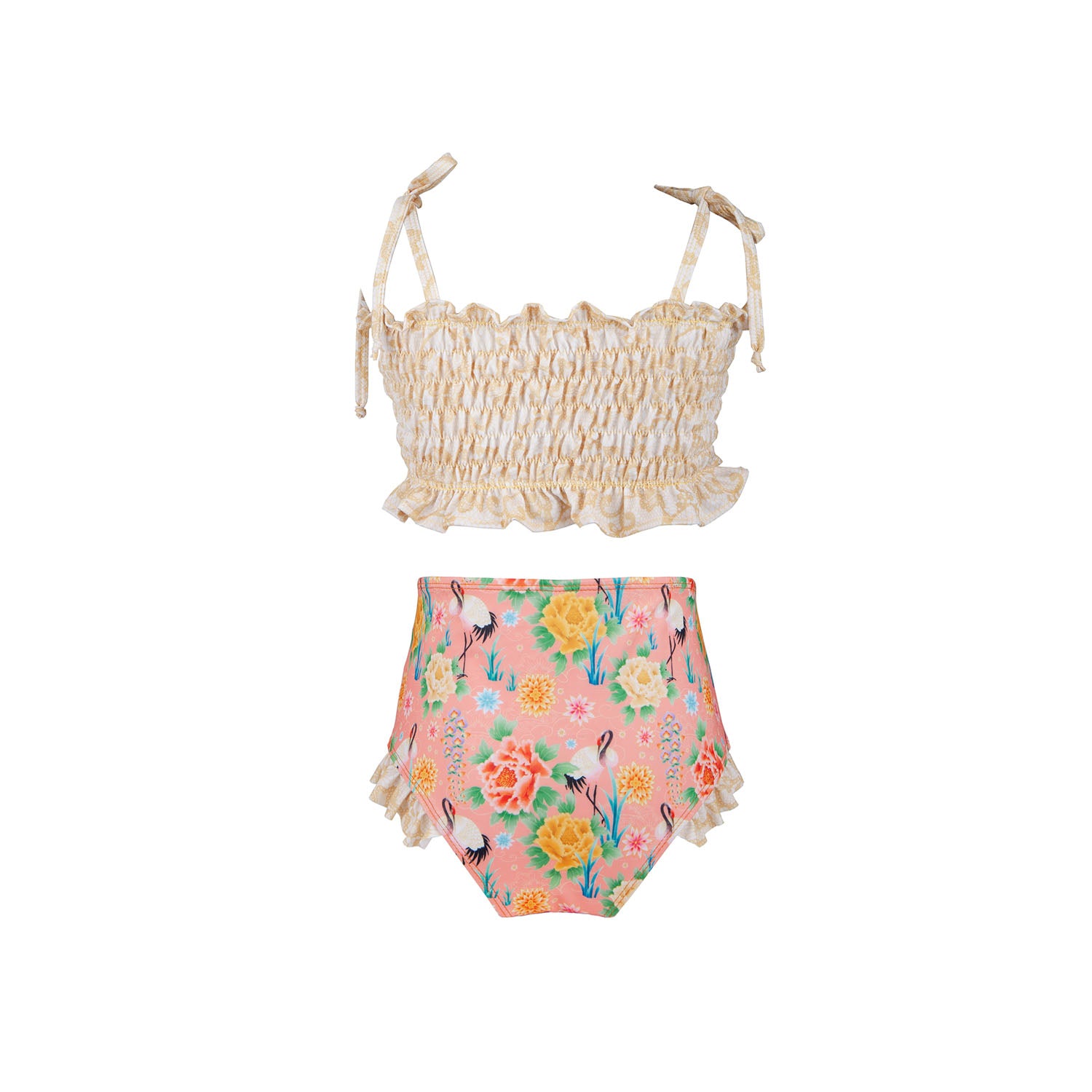 Xanadu Ruching Bikini (Rosa) – Olga Valentine Swimwear