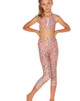 Peace, Love & Happiness Leggings (Dusty) - Front
