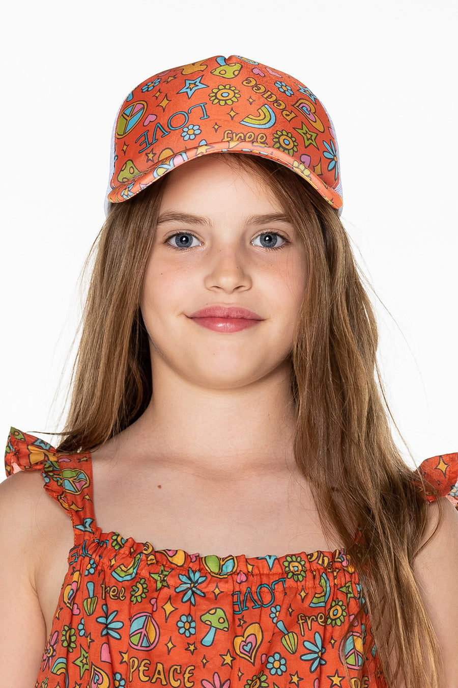 Peace, Love & Happiness Mesh Cap (Jesabell)